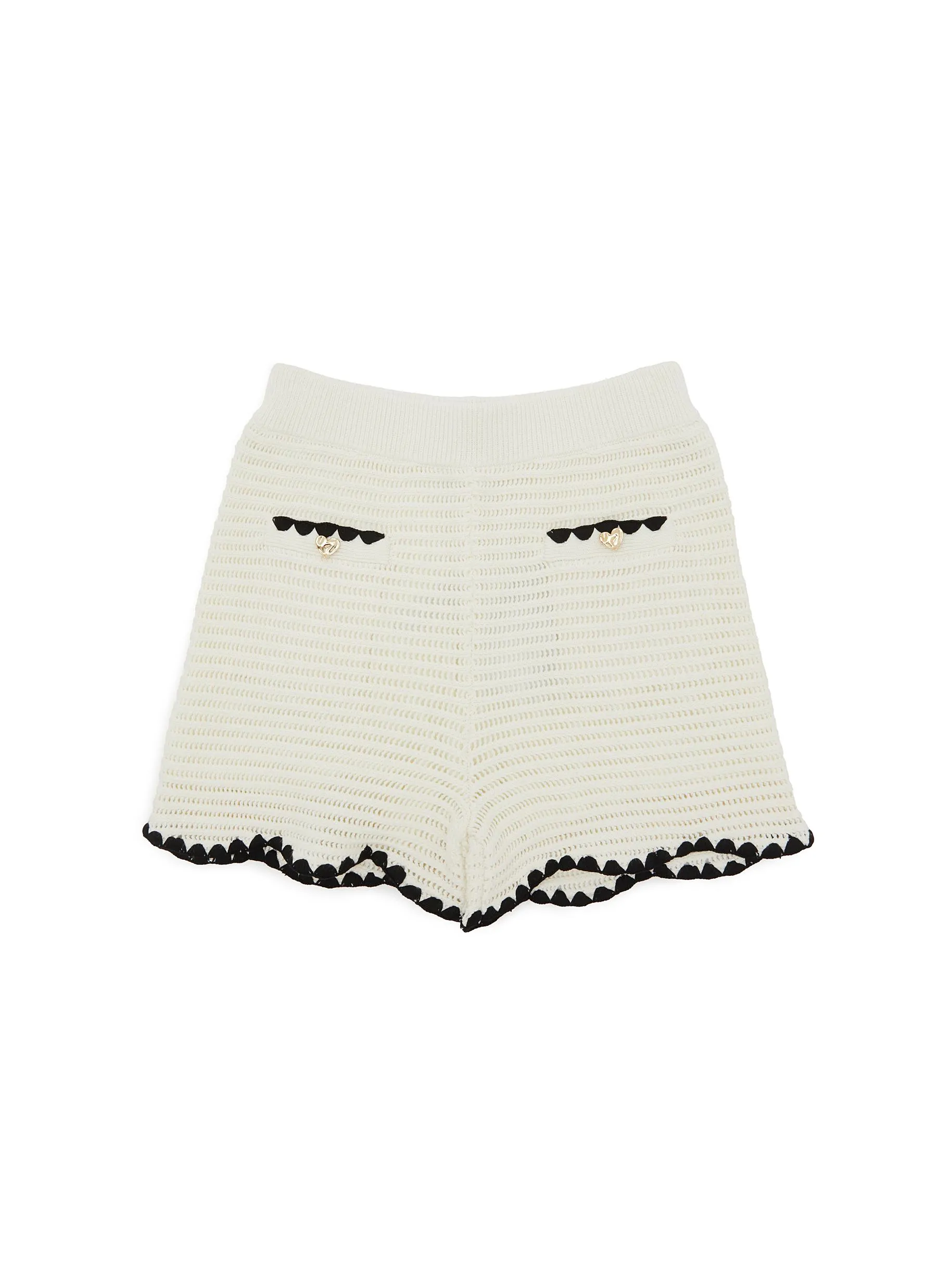 -----------SELF-PORTRAIT  ---- ------------ ----Kids Crochet Shorts --