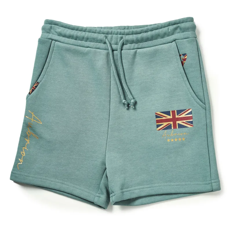 Aubrion Team Junior Sweat Shorts - Sage