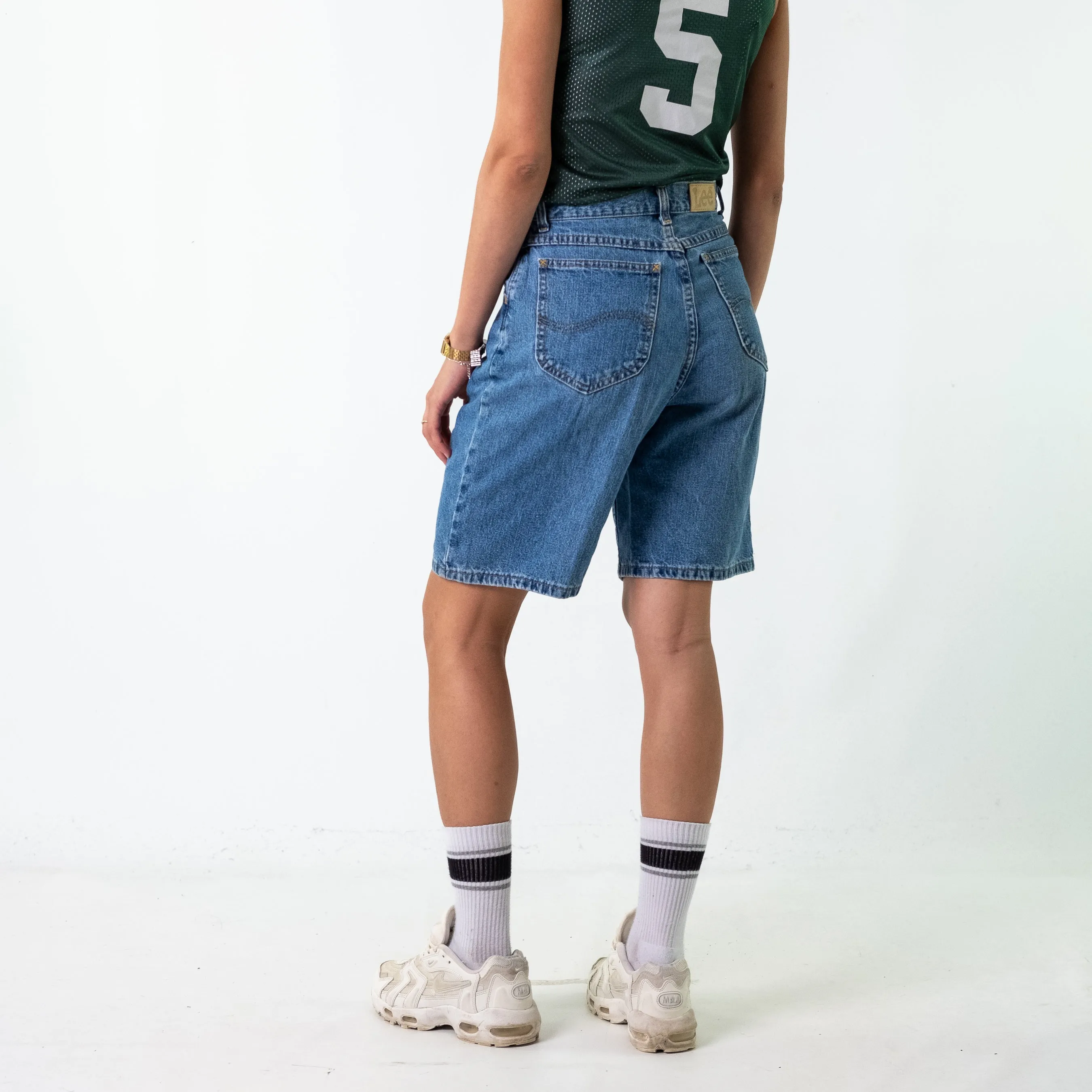 Blue 90s Lee Denim Jorts Shorts (28)
