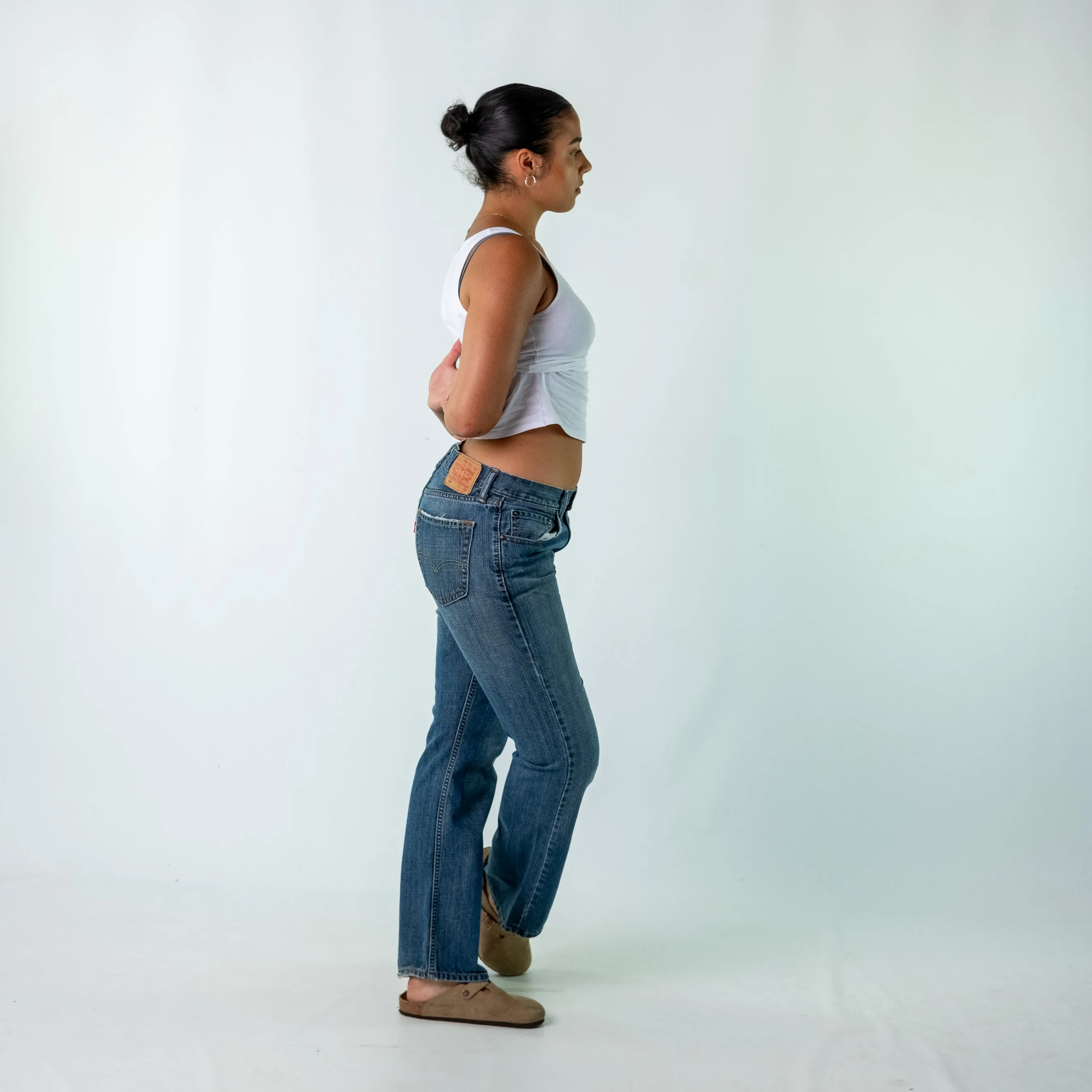 Blue 90s Levi's Denim Jeans Baggy Pants (32x32)