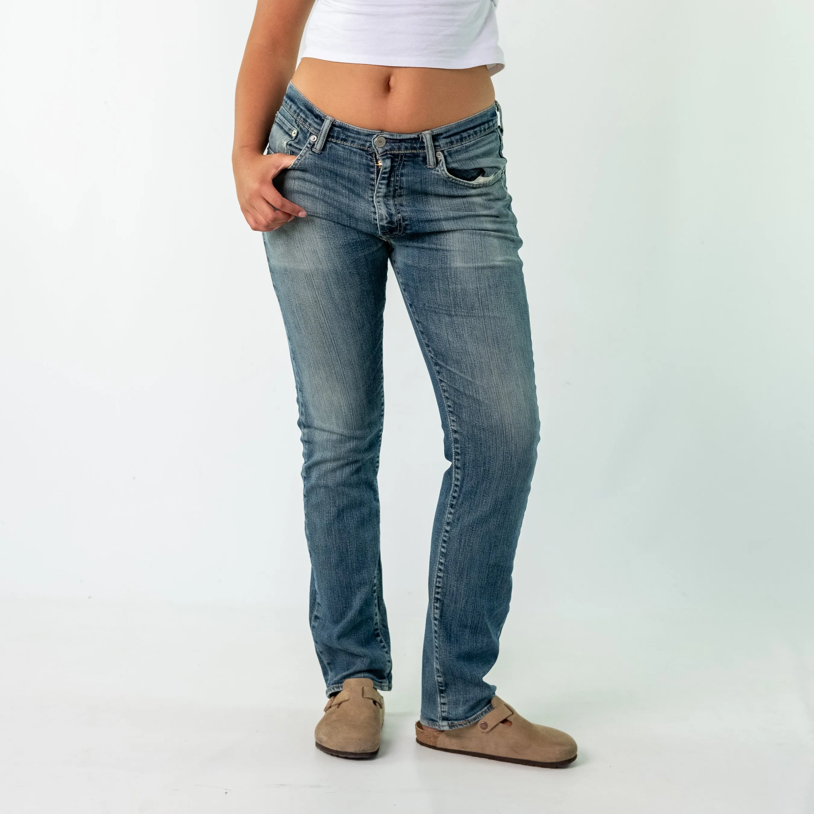 Blue 90s Levi's Denim Jeans Baggy Pants (33x34)