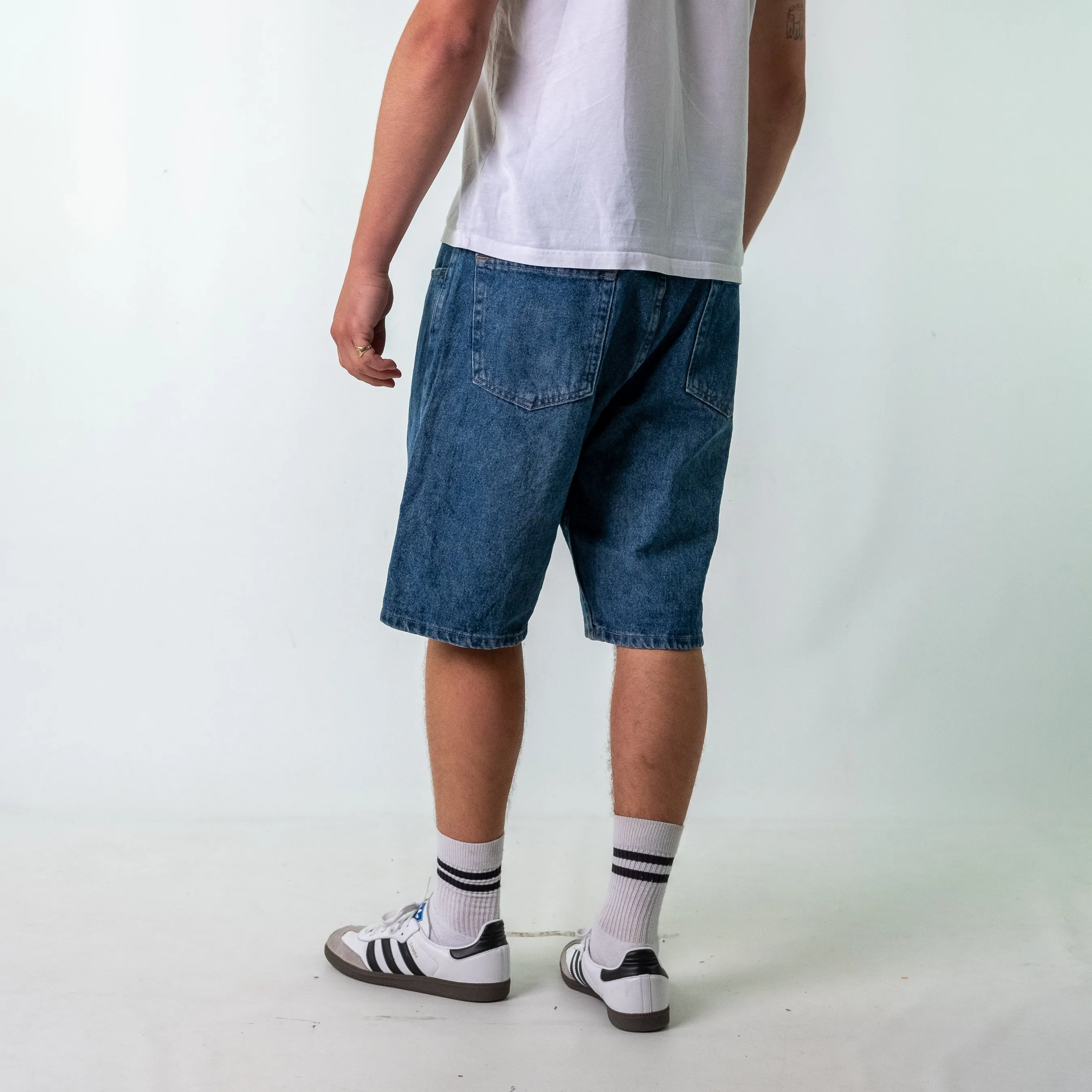 Blue 90s Wrangler Denim Jorts Shorts (38)