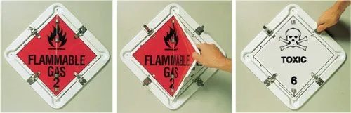 Brady Flip-File Placard Australia, White