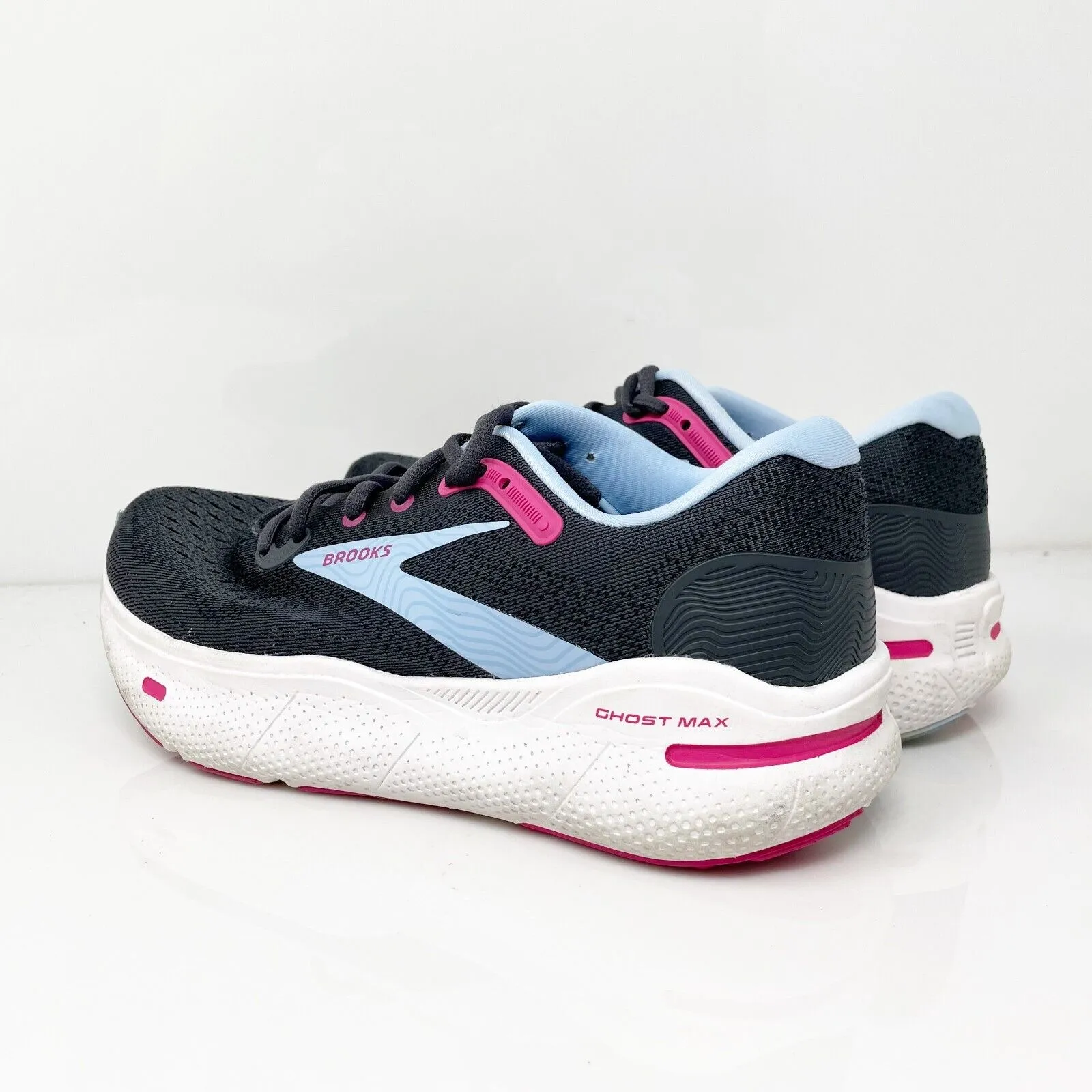 Brooks Womens Ghost Max 1203951D082 Black Running Shoes Sneakers Size 8 D