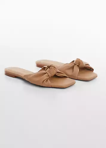 Brown Moni Sandals by Mango | Look Again