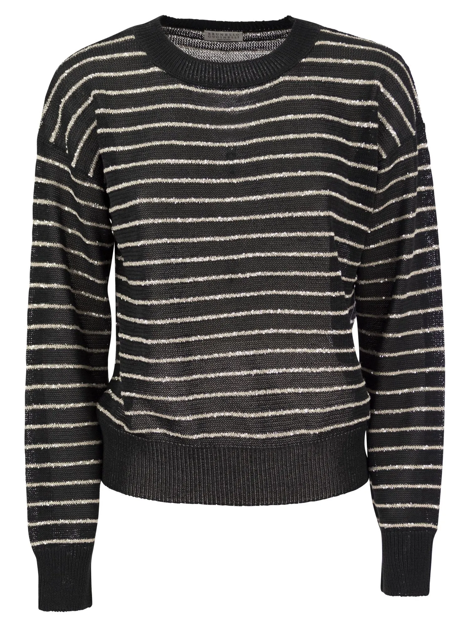 Brunello Cucinelli    Brunello Cucinelli Dazzling Stripes Cotton Jersey
