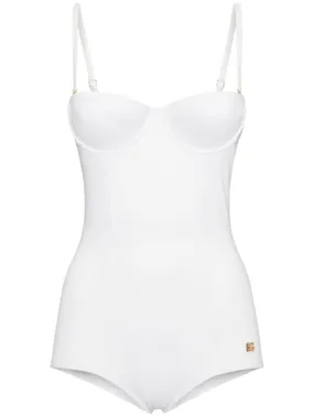 Dolce&Gabbana   Jersey balconette one-piece swimsuit 
