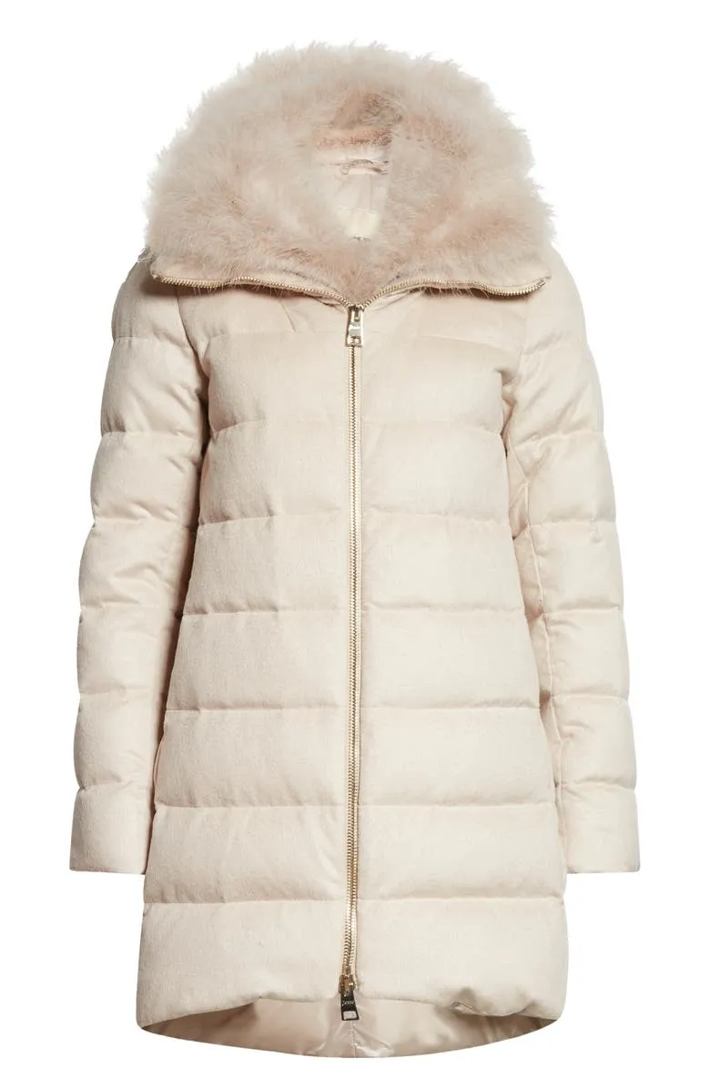 Down Puffer Removable Feather Coat - The Puffer Jackets
