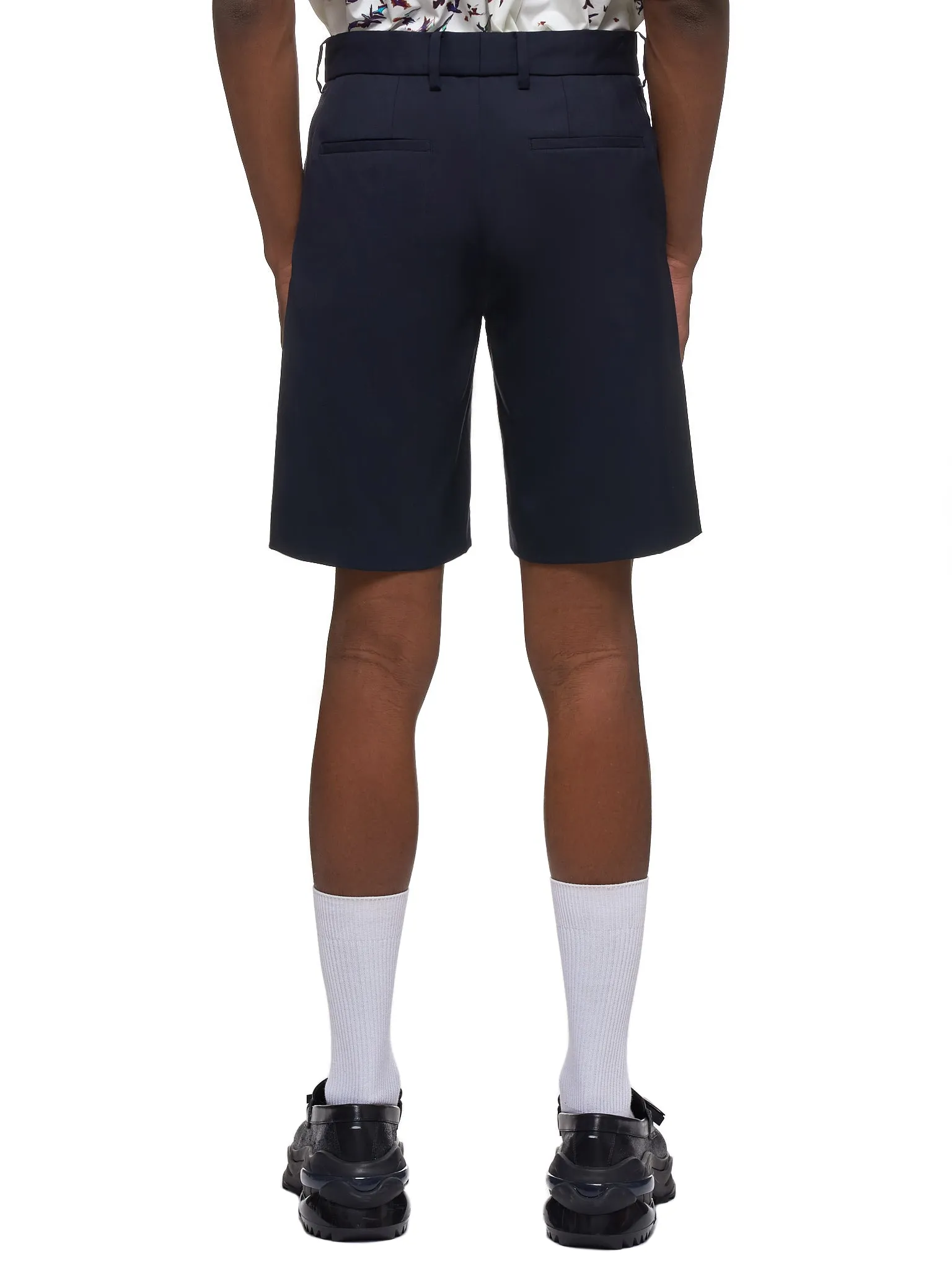 Draped Deck Shorts (CMBST2001239-NAVY-BLUE)