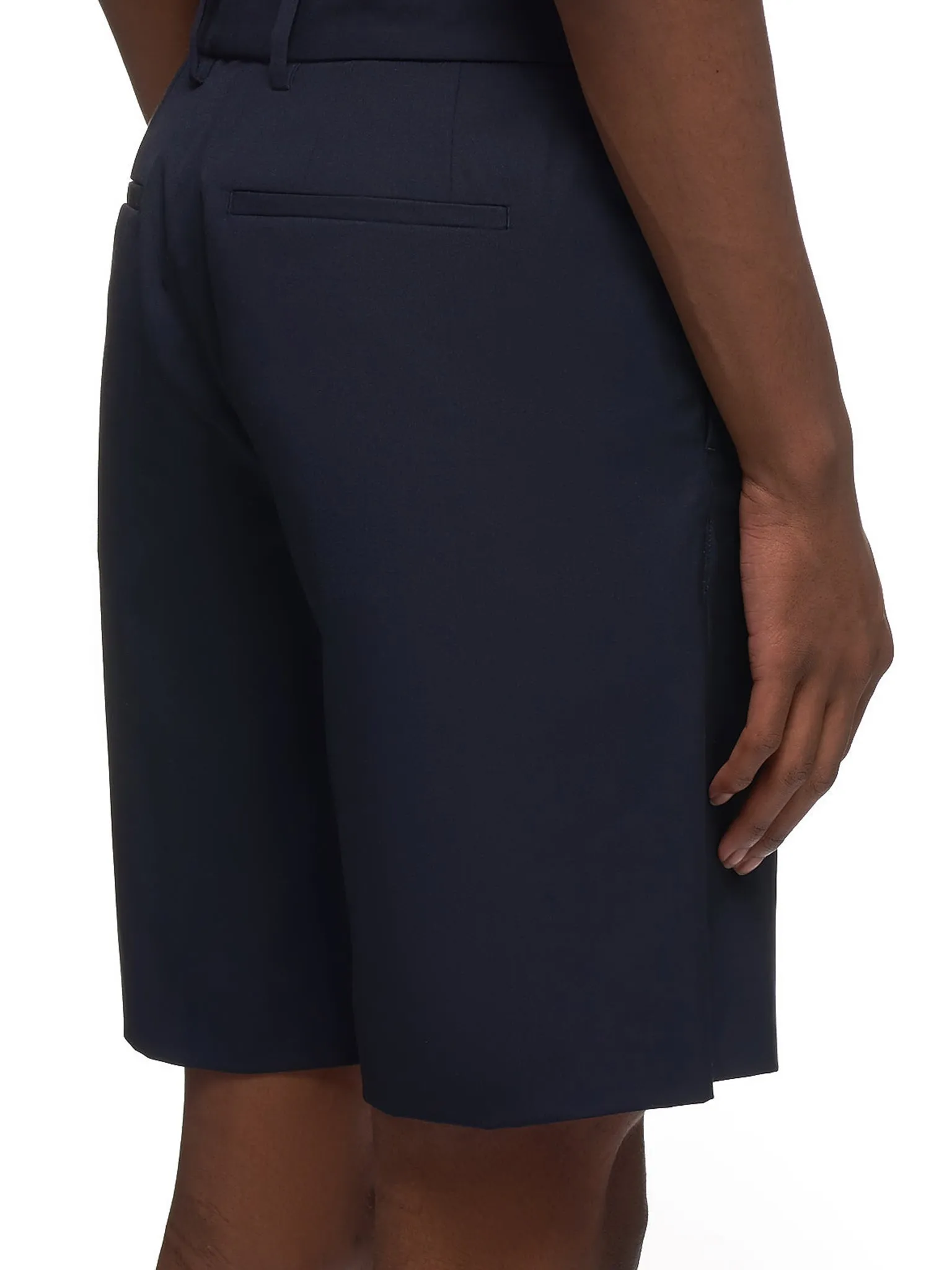 Draped Deck Shorts (CMBST2001239-NAVY-BLUE)