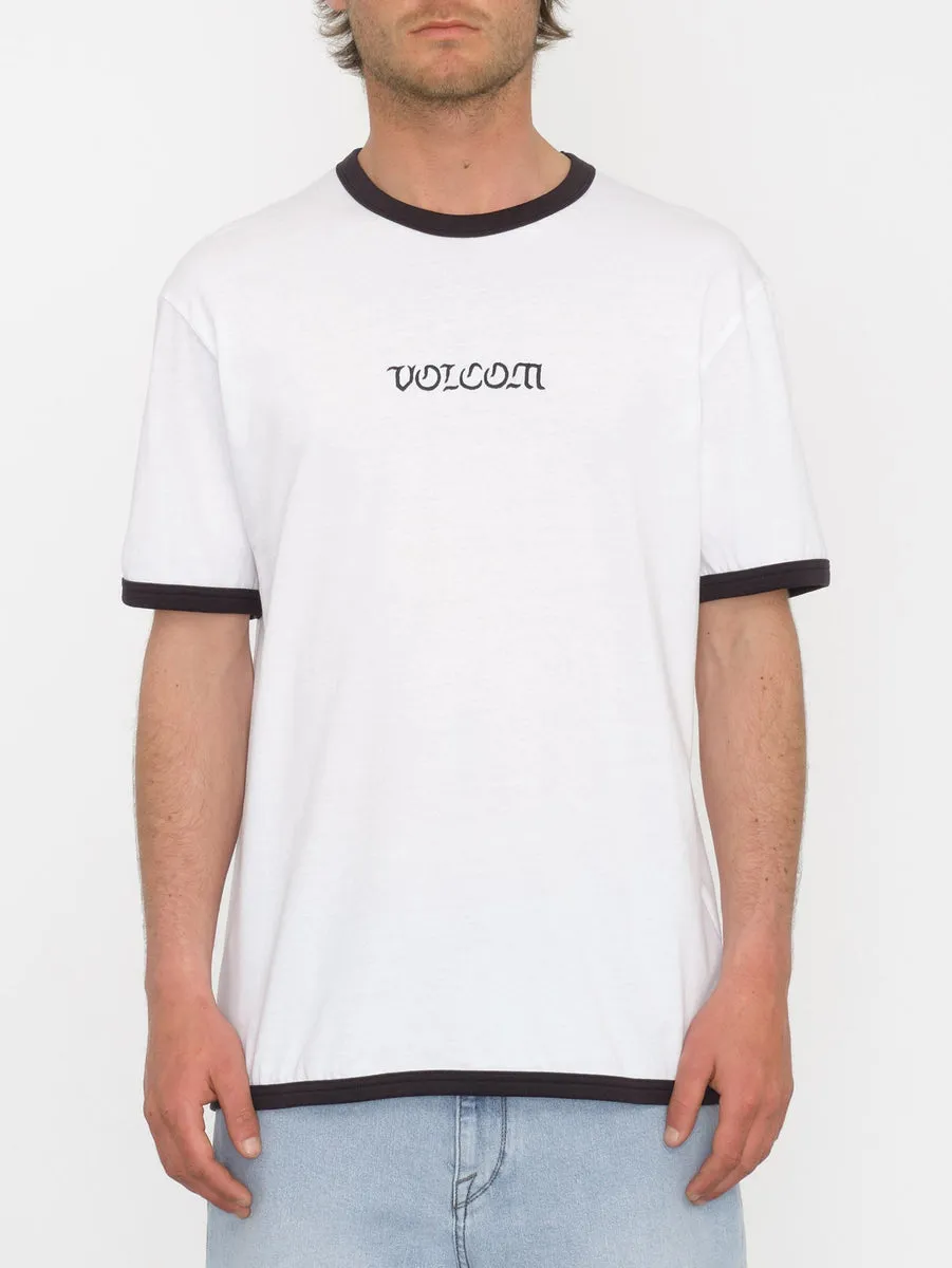 Fullring Ringer T-shirt - WHITE