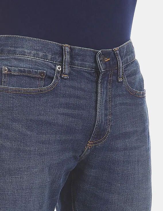 GAP Men Dark Blue Tapered Fit Cotton Stretch Jeans