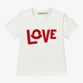 Girls Ivory Love T-Shirt