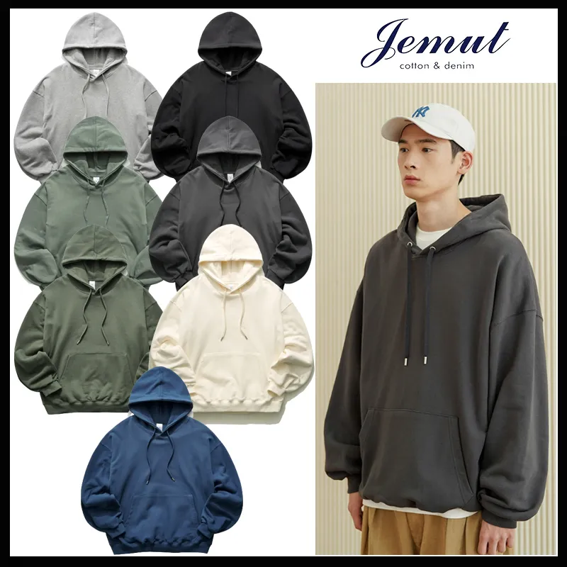 Jemut  |Street Style Oversized Logo Hoodies & Sweatshirts