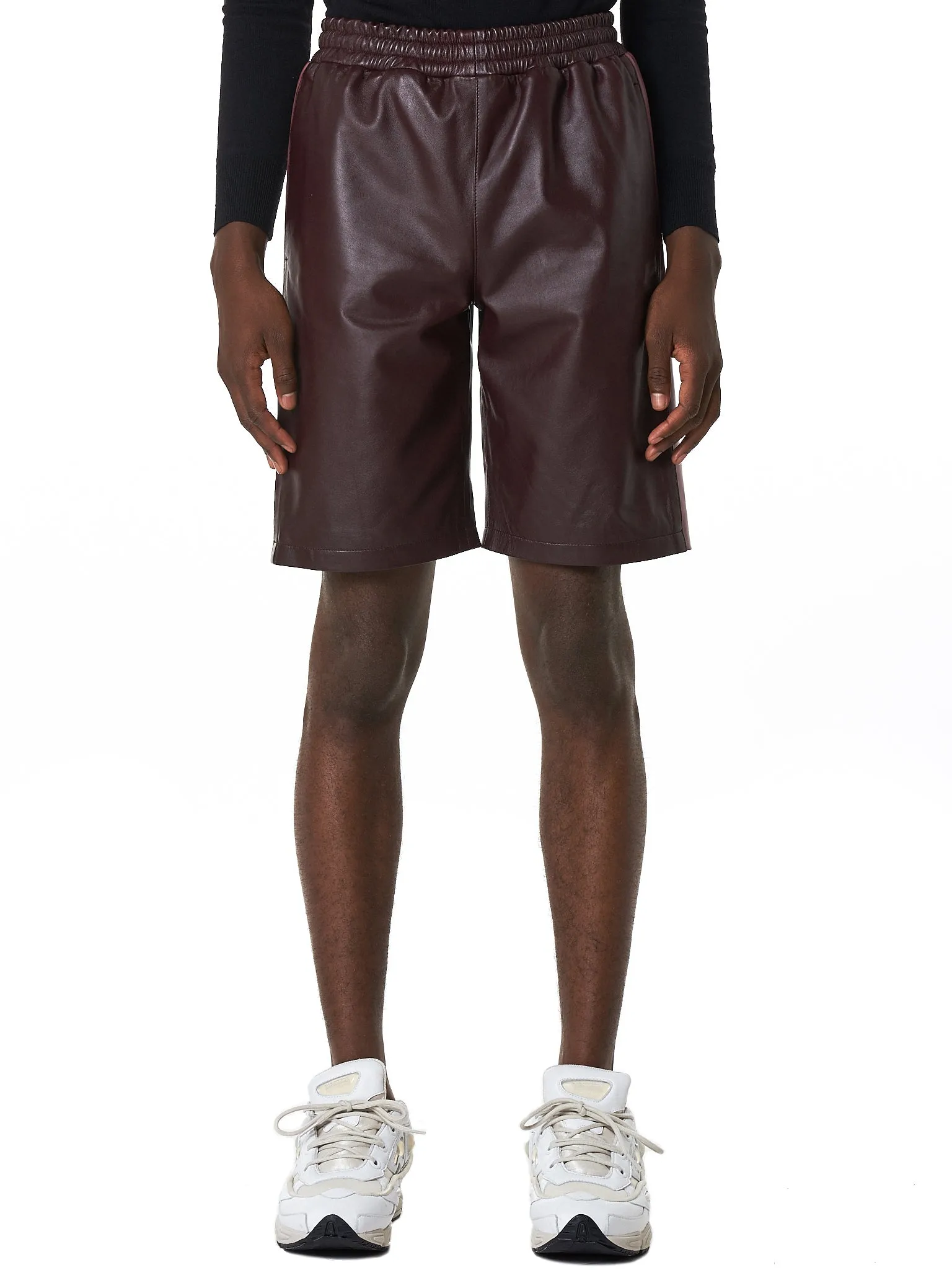 Lambskin Leather Shorts (CAW18PA02-RED)