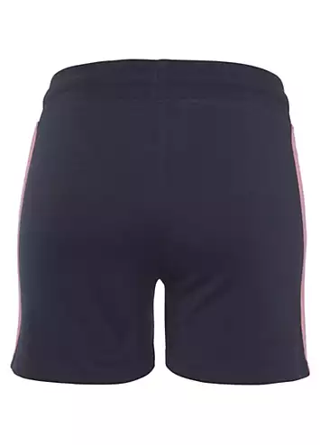 LASCANA Contrast Stripe Sweat Shorts | Grattan