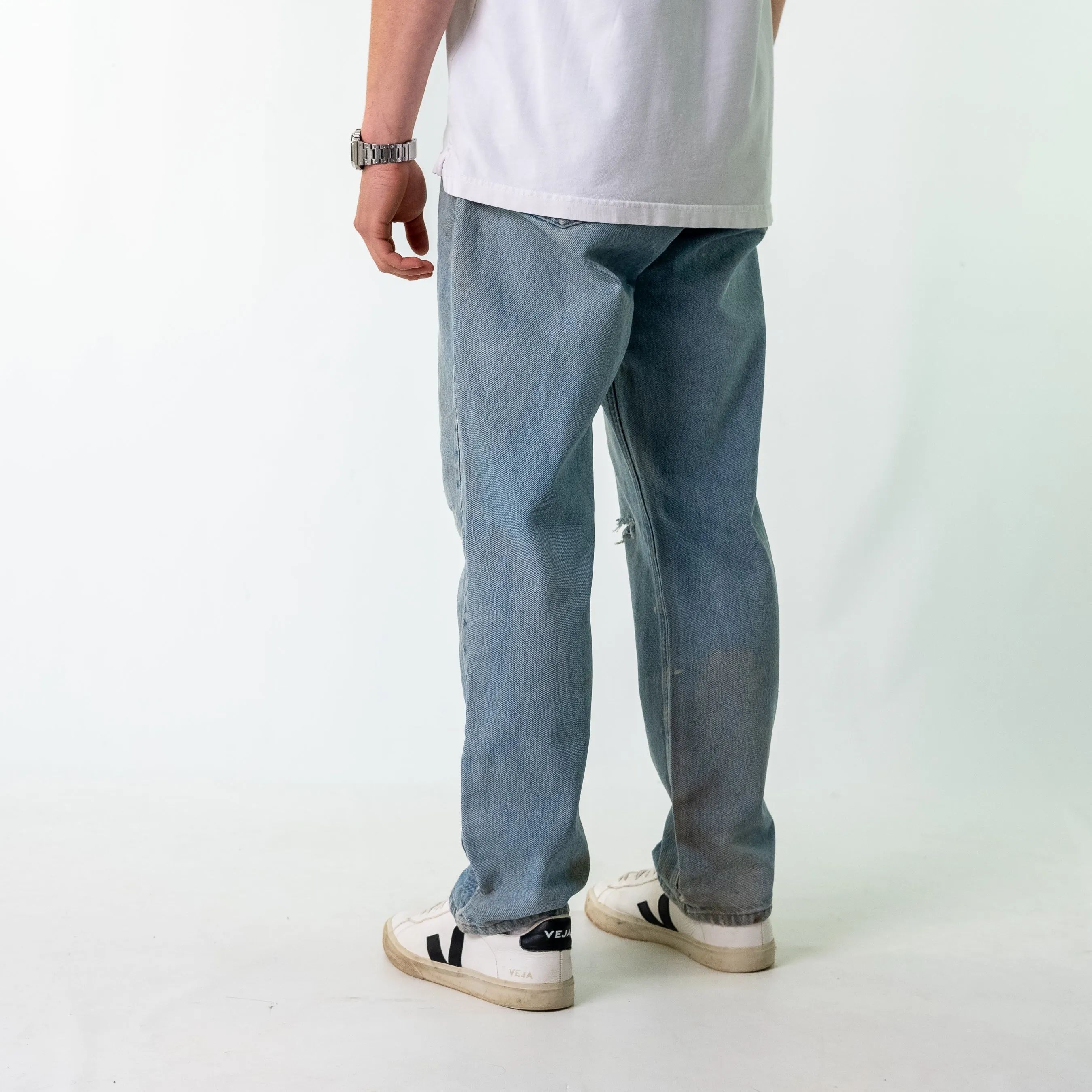 Light Blue 90s Carhartt Denim Jeans Baggy Pants (36x30)