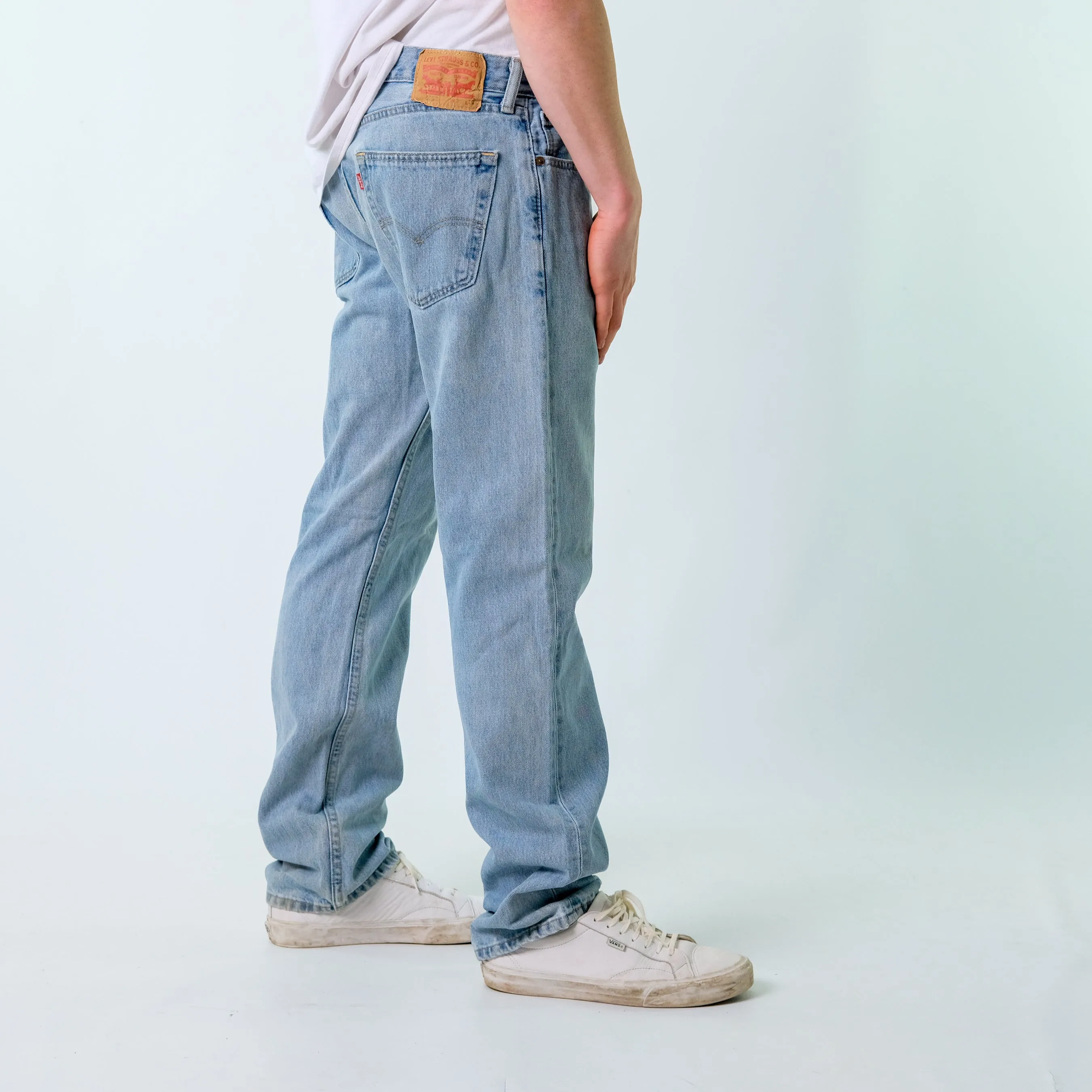 Light Blue y2ks Levi's 505 Denim Jeans Pants (34x32)