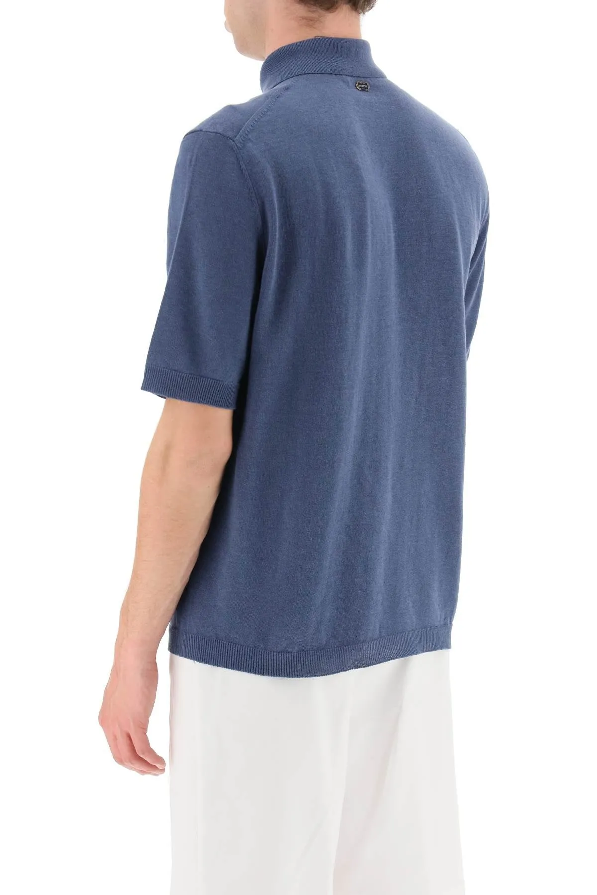 Linen And Cotton Jersey Polo