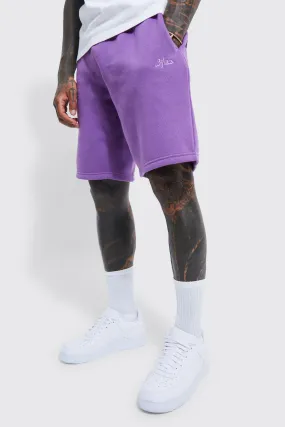 Man Oversized Mid Length Jersey Short | boohooMAN UK