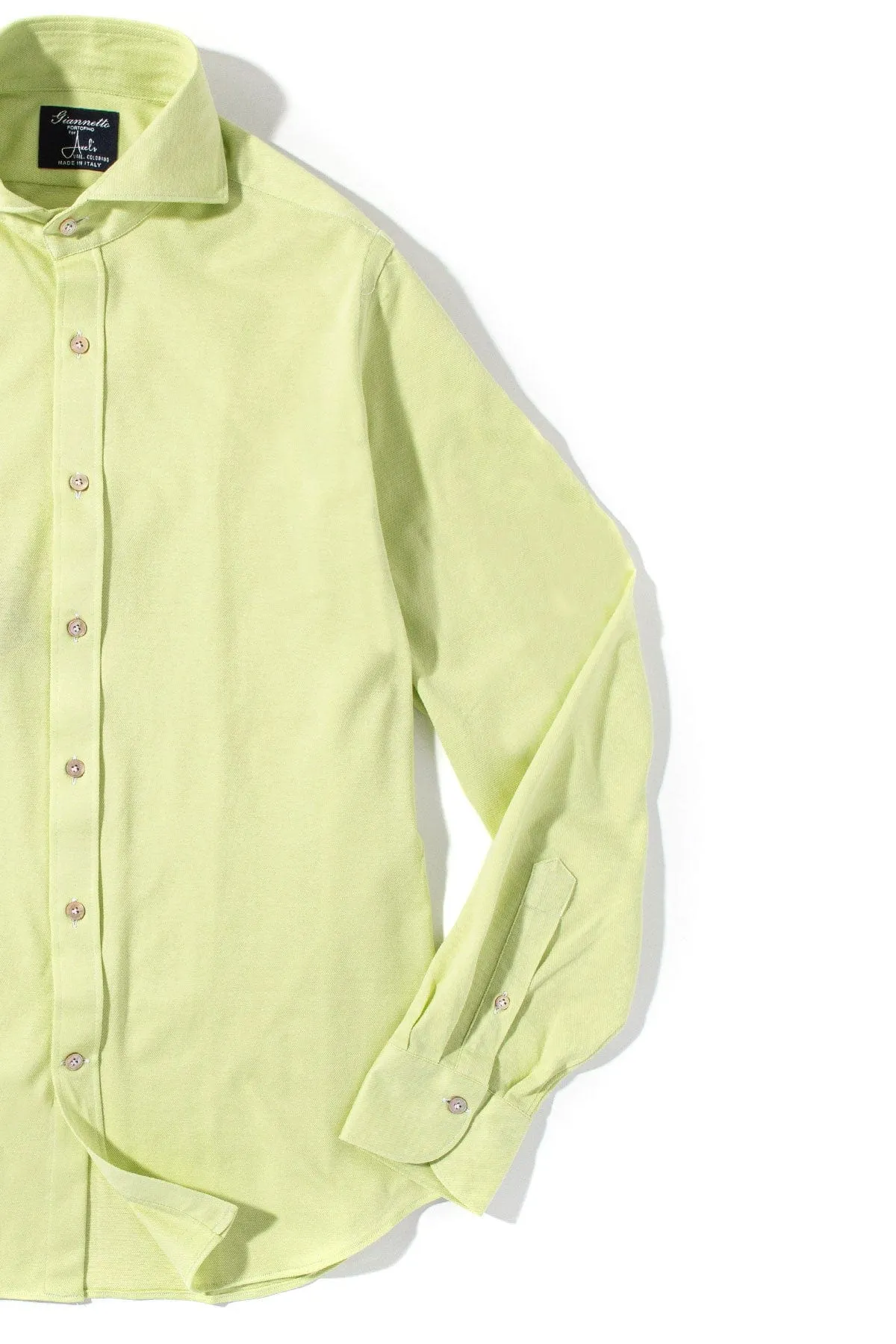 Menerbes Jersey Shirt in Lime Green