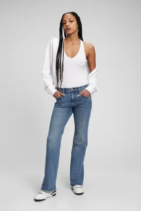Mid Rise '90s Loose Fit Flared Jeans