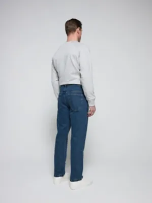 Mid Wash Straight Fit Jeans | Men | George at ASDA