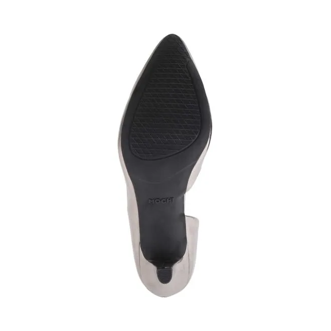 Mochi Women Gun-Metal Party Sandals