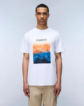 Napapijri White Graphic T-Shirt