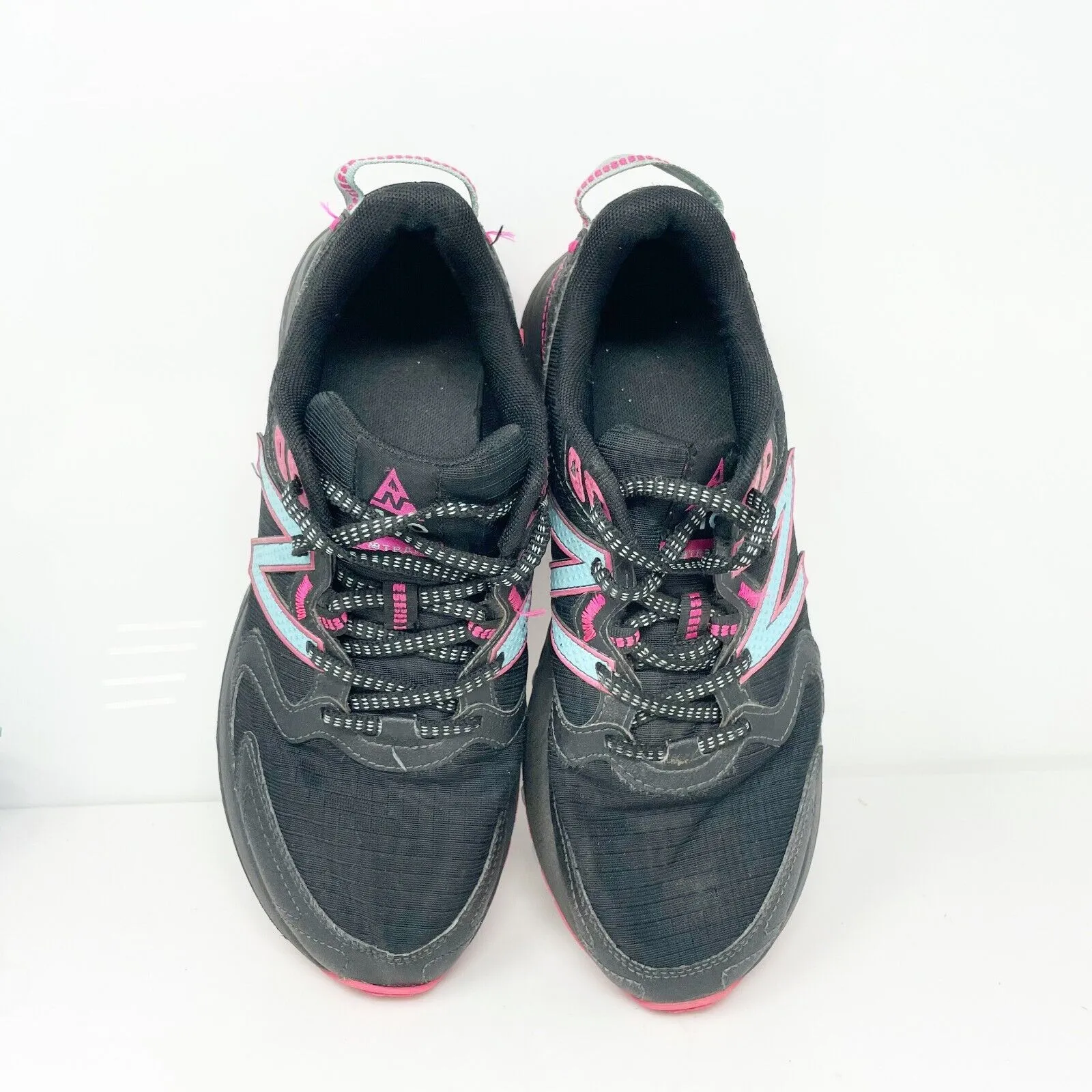 New Balance Womens 410 V7 WT410BP7 Black Running Shoes Sneakers Size 8 B