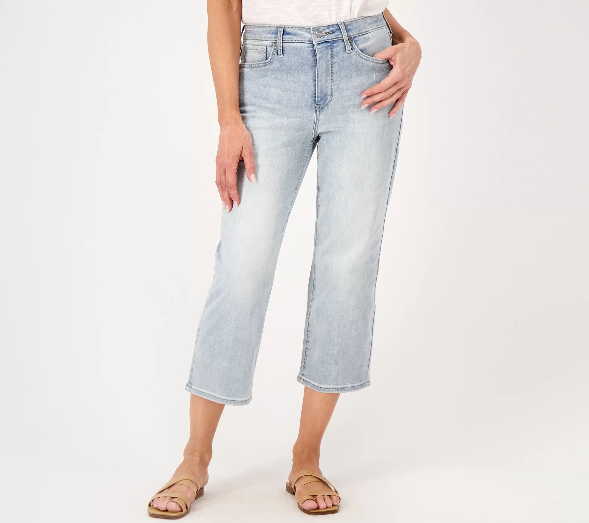 NYDJ Joni High Rise Relaxed Crop Jeans- Enchant