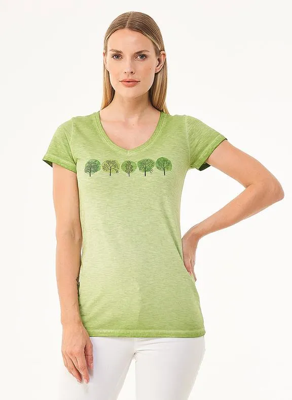 ORGANICATION T-Shirt Trees Green