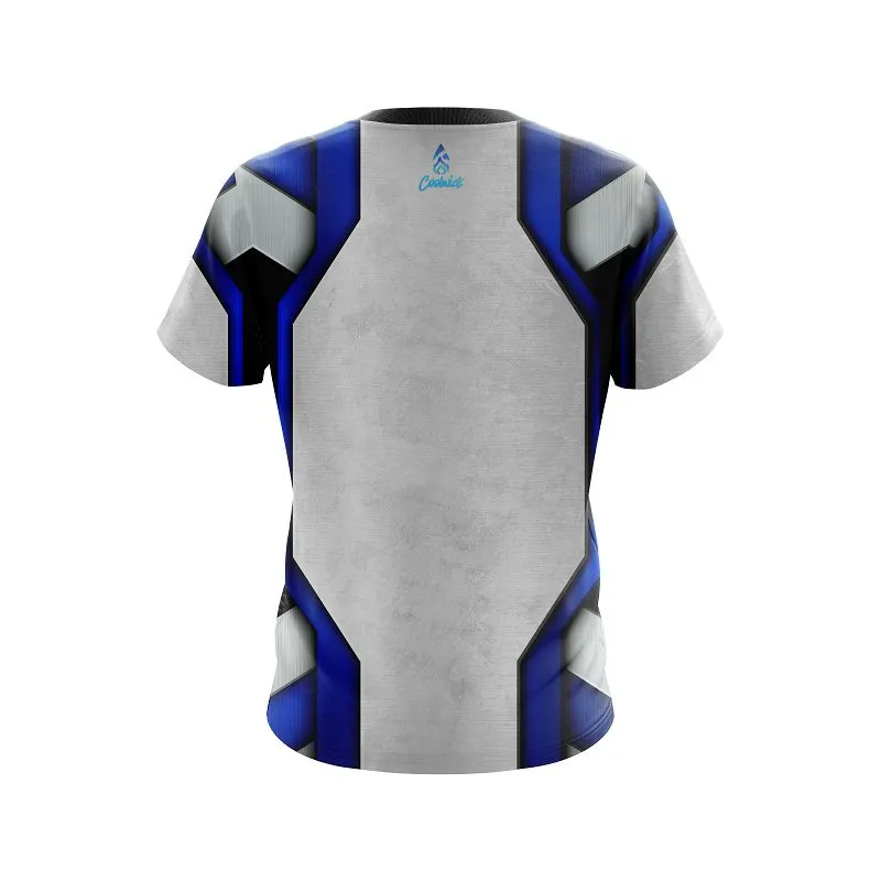 Plain Iron Blue CoolWick Bowling Jersey