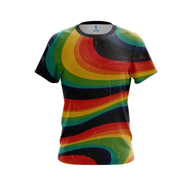 Plain Retro Grunge CoolWick Bowling Jersey