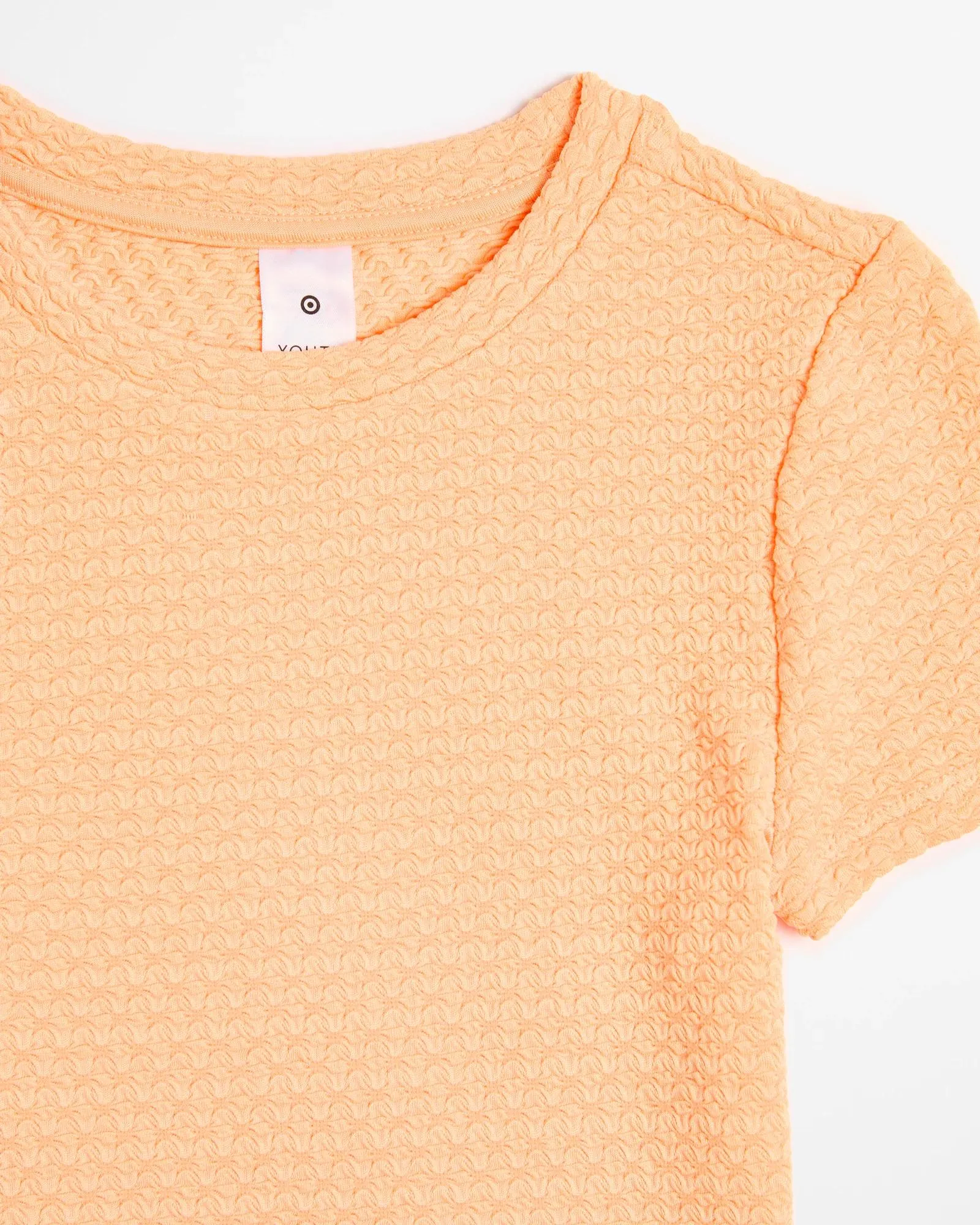 popular  Textured T-shirt - Orange