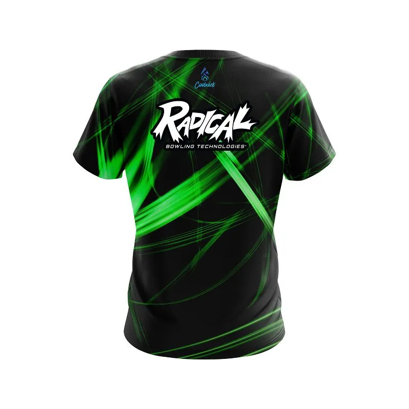 Radical Green Spiral CoolWick Bowling Jersey