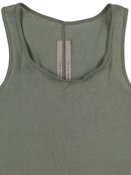 Rick Owens   Cotton jersey rib tank top 