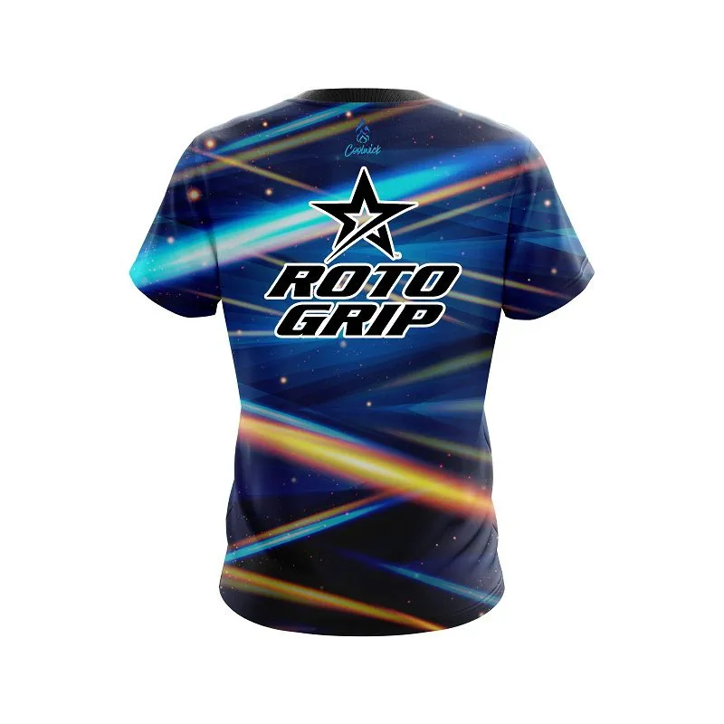 Roto Grip Blue Futuristic Rays CoolWick Bowling Jersey
