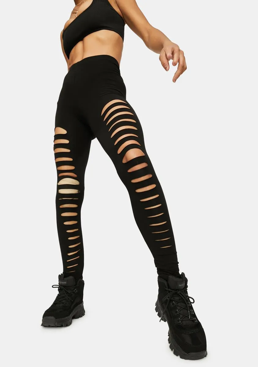 Rough And Tumble Cutout Leggings-