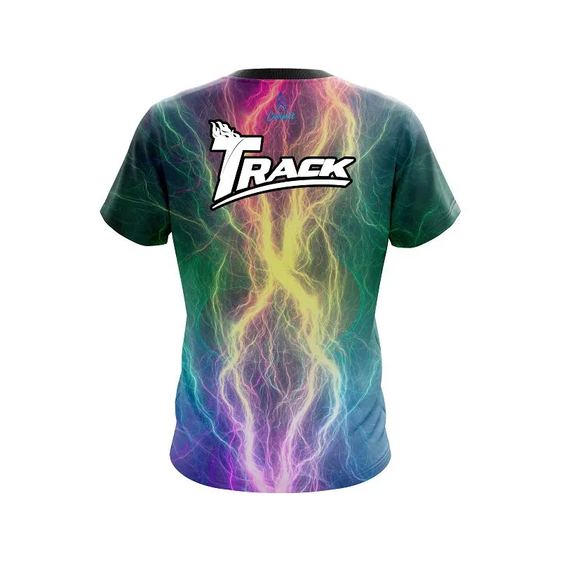 Track Multi Color Electric CoolWick Bowling Jersey