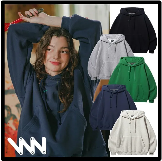 WV PROJECT  |Unisex Street Style Logo Hoodies & Sweatshirts